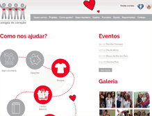 Tablet Screenshot of amigosdocoracao.org.br
